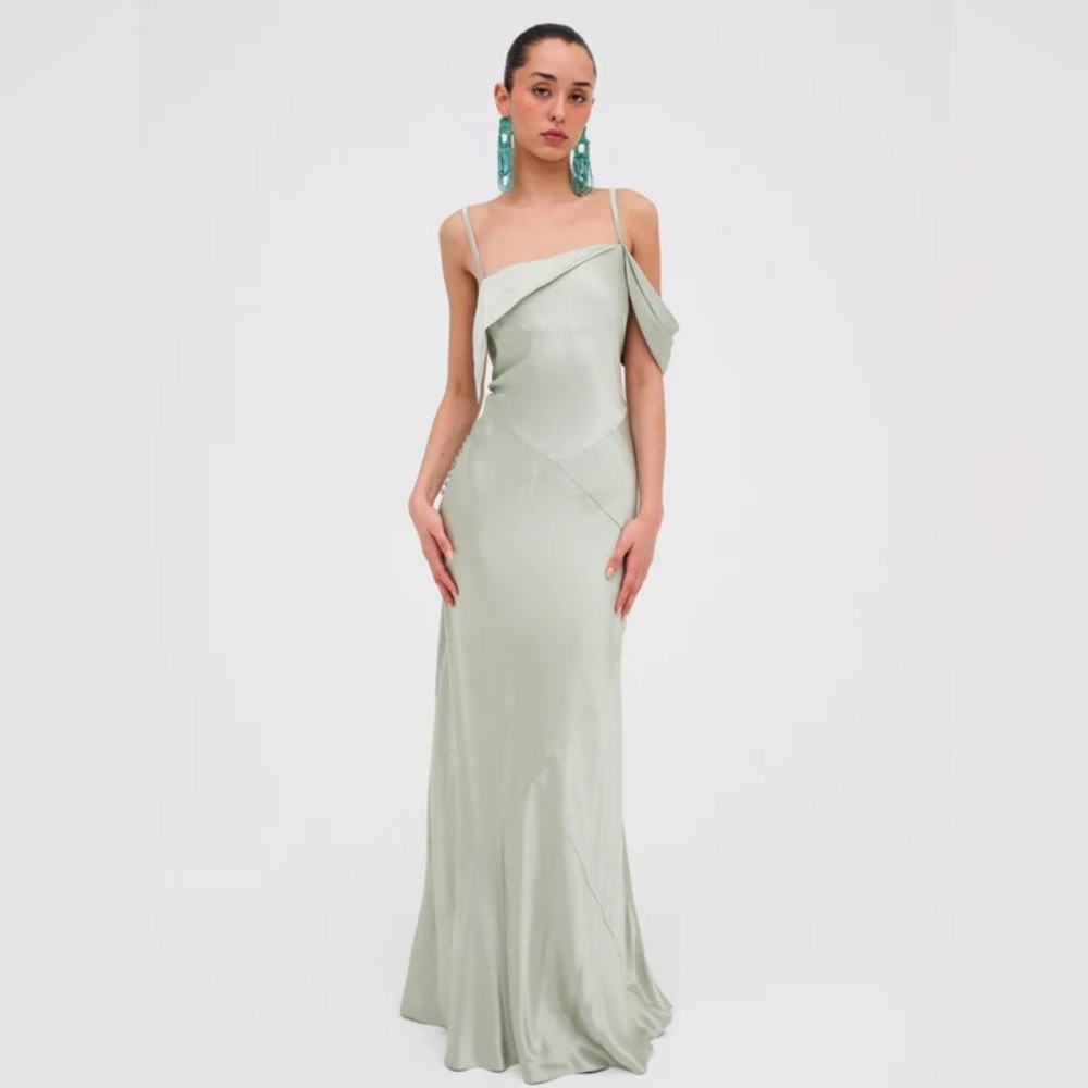 For Love & Lemons Jewel Maxi Dress - Sage Green